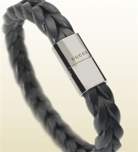 gucci mens bracelet|gucci leather bracelet for men.